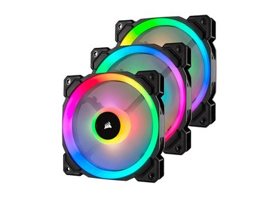 Вентилятор Corsair LL120 RGB Dual Light Loop RGB LED PWM 3 Fan Pack with Lighting Node PRO (CO-9050072-WW) 311717 фото