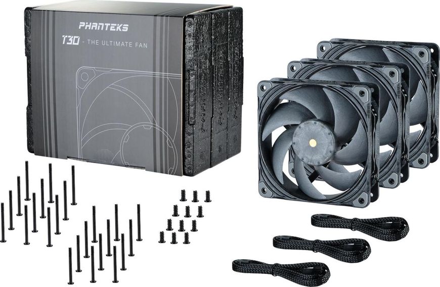 Вентилятор Phanteks PH-F120T30 Triple Pack Black (PH-F120T30_BG_3P) 459184 фото