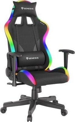 Комп'ютерне крісло для геймера Genesis Trit 600 RGB Black 312194 фото