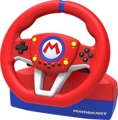 Комплект (кермо, педалі) Hori Mario Kart Racing Wheel Pro Mini for Nintendo Switch (NSW-204U) 328156 фото