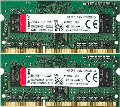 Память Kingston 8 GB (2x4GB) SO-DIMM DDR3L 1600 MHz (KVR16LS11K2/8) 337745 фото
