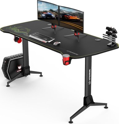 Геймерський ігровий стіл геймера Ultradesk GRAND Green 312211 фото