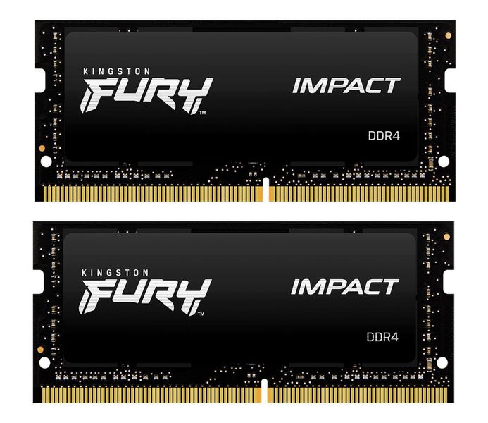 Пам'ять для ноутбуків Kingston Fury 64 GB (2x32GB) SO-DIMM DDR4 2666 MHz Impact (KF426S16IBK2/64) 466598 фото