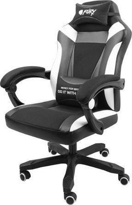 Комп'ютерне крісло для геймера Fury Avenger M+ Black/White 320339 фото