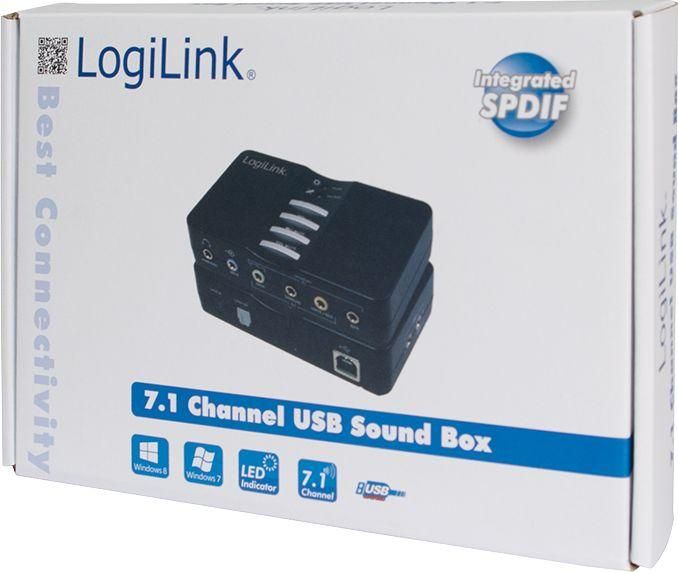 Звукова карта зовнішня LogiLink USB Sound Box 7.1 (UA0099) 332825 фото