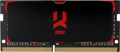 Пам'ять для ноутбуків GoodRAM 16 GB SO-DIMM DDR4 3200MHz IRDM Black (IR-3200S464L16A/16G) 441673 фото