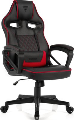 Комп'ютерне крісло для геймера Sense7 Knight black-red 326559 фото