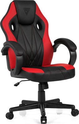 Комп'ютерне крісло для геймера Sense7 Prism black-red 326564 фото