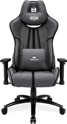 Комп'ютерне крісло для геймера IMBA seat WARLOCK Grey-Black 366080 фото