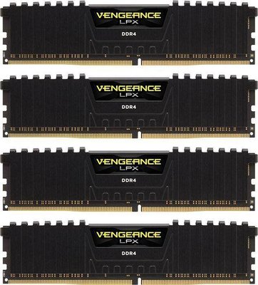Пам'ять для настільних комп'ютерів Corsair 64 GB (4x16GB) DDR4 3200 MHz Vengeance LPX (CMK64GX4M4E3200C16) 341334 фото