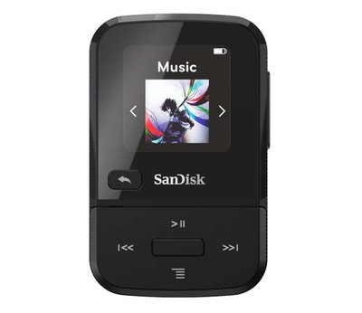 Компактний MP3 плеєр SanDisk Clip Sport Go 32GB Black (SDMX30-032G-G46K) 305424 фото
