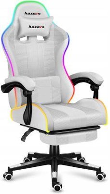 Комп'ютерне крісло для геймера Huzaro Force 4,7 White RGB 500083 фото
