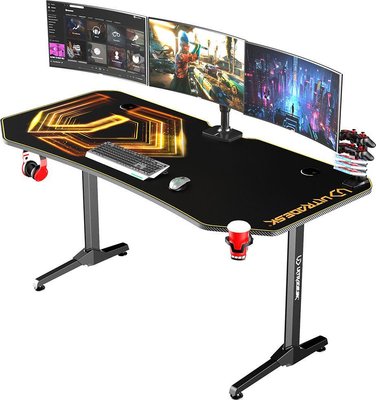 Геймерський ігровий стіл Ultradesk Frag XXL Gold 342596 фото