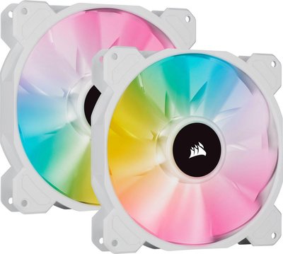 Вентилятор Corsair iCUE SP140 RGB Elite Performance 140mm Dual Fan Kit White (CO-9050139-WW) 352563 фото