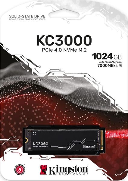 SSD накопичувач Kingston KC3000 1024 GB (SKC3000S/1024G) 355532 фото