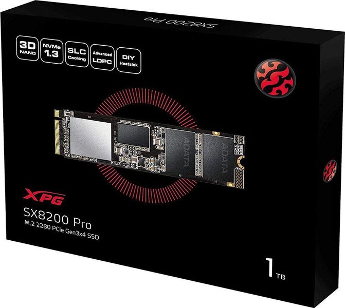 SSD накопичувач Adata XPG SX8200 Pro 1 TB (ASX8200PNP-1TT-C) 229423 фото