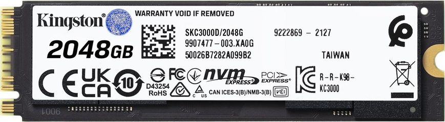SSD накопичувач Kingston KC3000 2048 GB (SKC3000D/2048G) 355533 фото