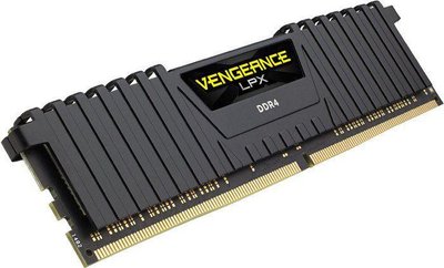 Пам'ять для настільних комп'ютерів Corsair 16 GB DDR4 2400 MHz Vengeance LPX Black (CMK16GX4M1A2400C14) 471477 фото