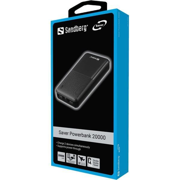 Внешний аккумулятор (павербанк) Sandberg Saver Powerbank 20000mAh (320-42) 613786 фото