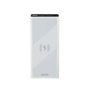 Зовнішній акумулятор (павербанк) Savio BA-06 10000mAh 20W White 614088 фото