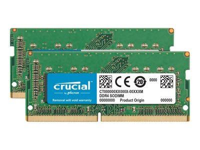 Пам'ять для ноутбуків Crucial 64 GB (2x32 GB) SO-DIMM DDR4 2666 MHz (CT2K32G4S266M) 74972 фото