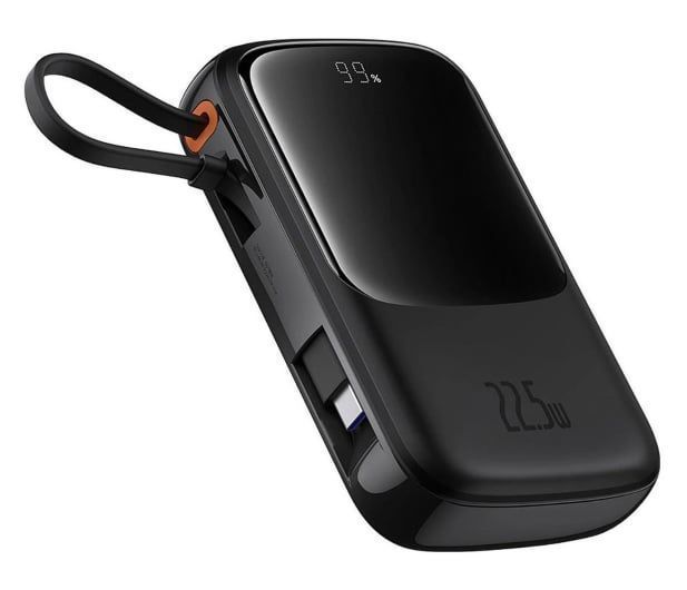 Зовнішній акумулятор (павербанк) Baseus Qpow Pro+ 10000mAh Black (P10067101113-00) 614703 фото