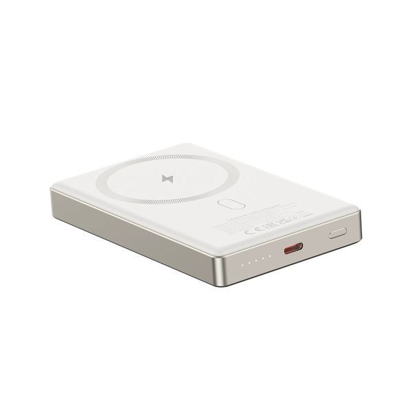 Внешний аккумулятор (павербанк) Canyon OnPower 510 Slim Magsafe 10000mAh 20W Beige (CNS-CPB510BE) 614026 фото