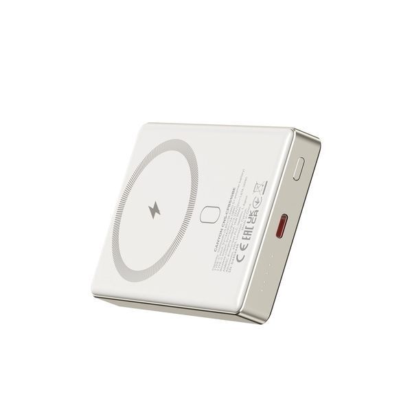 Внешний аккумулятор (павербанк) Canyon OnPower 510 Slim Magsafe 10000mAh 20W Beige (CNS-CPB510BE) 614026 фото
