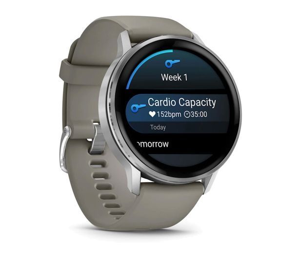 Смарт-годинник Garmin Venu 4 45 mm Silver with Silver Gray Silicone Band (010-03014-01) 614740 фото