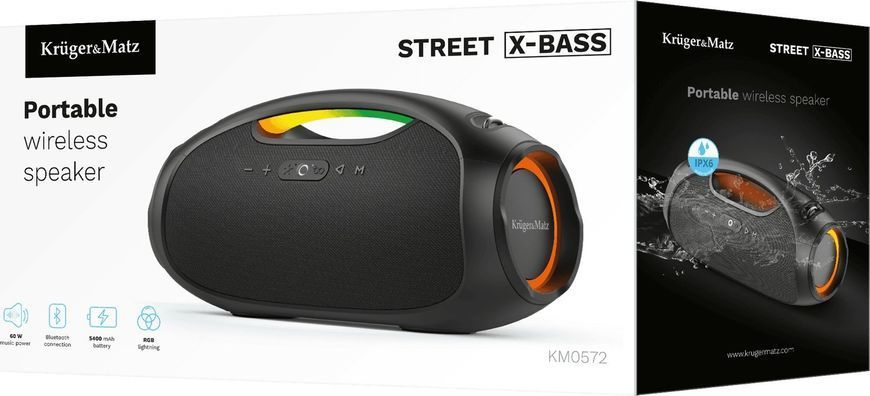 Портативна колонка Kruger&Matz KM0572 Black 553569 фото