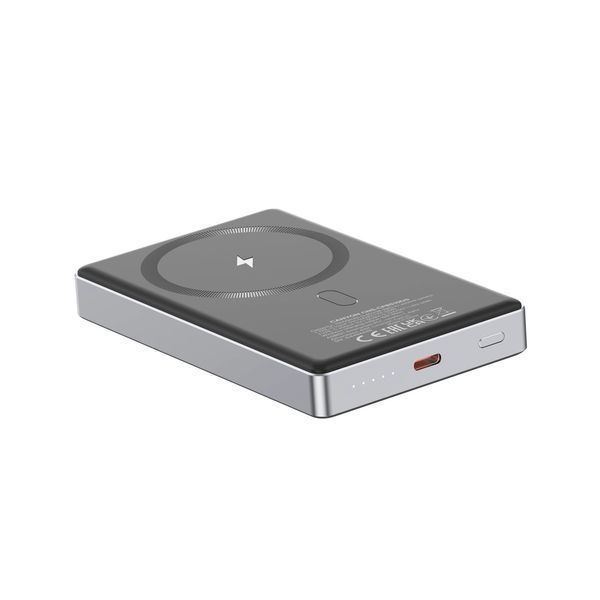 Зовнішній акумулятор (павербанк) Canyon OnPower 510 Slim Magsafe 10000mAh 20W Dark Grey (CNS-CPB510DG) 614027 фото