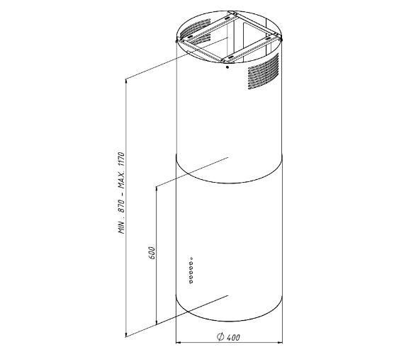 Вытяжка декоративная Akpo WK-4 Isla Balmera Black 356644 фото