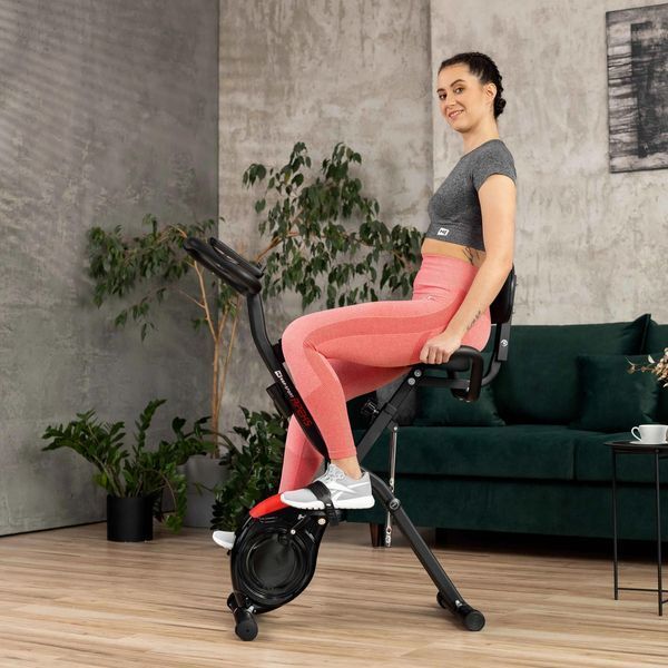 Велотренажер магнітний Hop-Sport HS-3030X Apeks X-Bike Black (5902308232518) 603585 фото