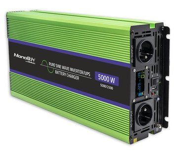 Перетворювач (інвертор) Qoltec UPS 12V 230V 2500W/5000W (51944) 476878 фото