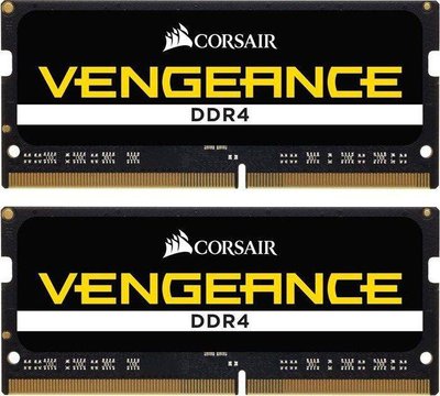 Пам'ять для ноутбуків Corsair 32 GB SO-DIMM DDR4 2666 MHz Vengeance (CMSX32GX4M2A2666C18) 441591 фото