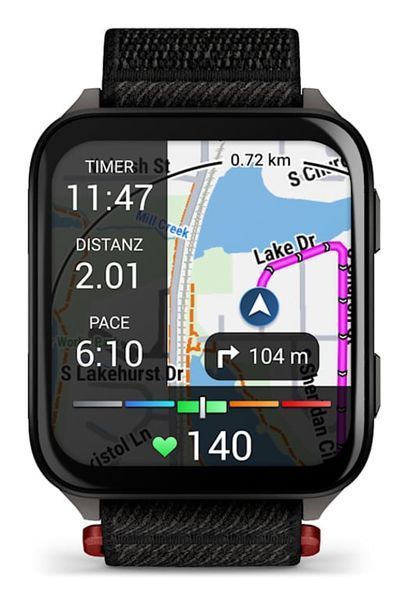 Смарт-годинник Garmin Venu X1 Black with Slate Titanium Caseback and Black ComfortFit Nylon Band (010-02980-00/02) 613092 фото