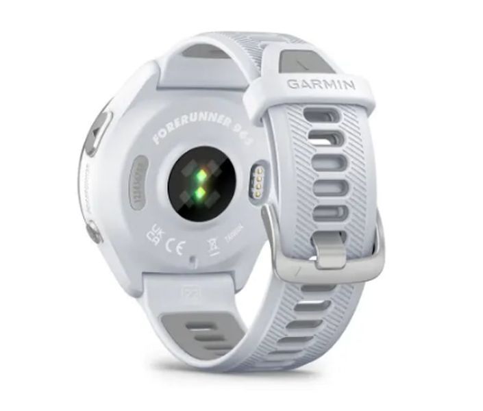 Смарт-годинник Garmin Forerunner 965 Titanium Bezel w. Whiteston Case and Whiteston/Powder Gray S. Band (010-02809-01/11/8) 613073 фото