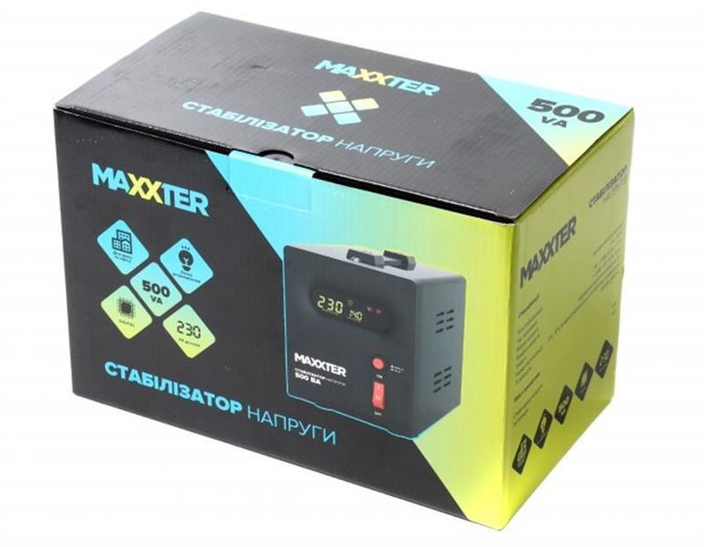 Стабілізатор напруги Maxxter MX-AVR-S500-01 580393ua фото