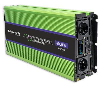Перетворювач (інвертор) Qoltec UPS 12V 230V 3000W/6000W (51945) 476879 фото