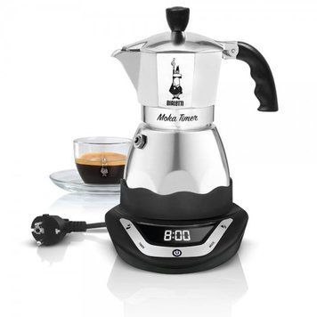 Кавоварка гейзерна електрична Bialetti EAsy Timer 6 Pena (0006093) 570741 фото