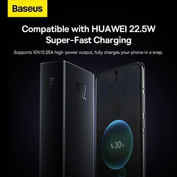 Зовнішній акумулятор (павербанк) Baseus Star-Lord 20000mAh PD 22.5W Black (PPXJ080001) 614015 фото