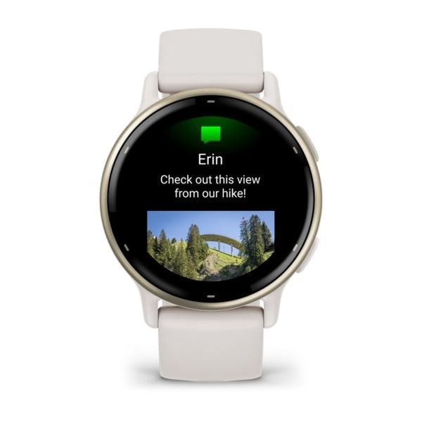 Смарт-годинник Garmin Vivoactive 5 Cream Gold Aluminum Bezel with Ivory Case and Silicone Band (010-02862-11/5B) 613093 фото