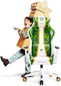Комп'ютерне крісло для геймера Diablo X-One 2.0 Kids Size White-Green Craft Edition 490511 фото
