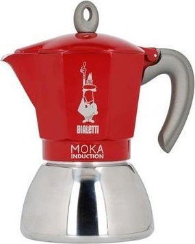 Кавоварка гейзерна Bialetti Moka Induction 4tz Red 592651 фото