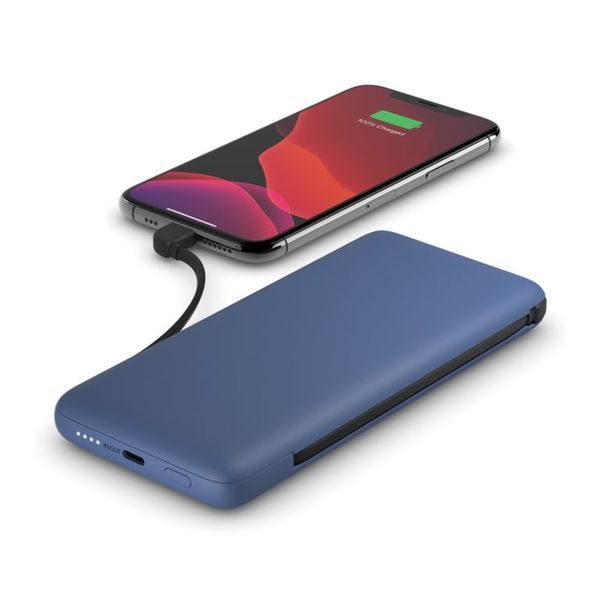 Зовнішній акумулятор (павербанк) Belkin 10000 mAh 23W Blue (BPB006BTBLU) 613636 фото