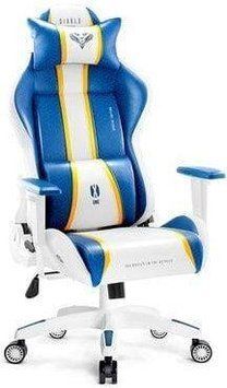 Комп'ютерне крісло для геймера Diablo X-One 2.0 King Size White-Blue 491471 фото