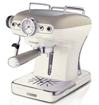 Кавоварка ріжкова еспресо Ariete Espresso Vintage Beige (1389/13) 286743 фото