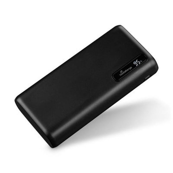 Зовнішній акумулятор (павербанк) MediaRange 20000mAh PD/18W, QC/22,5W, USB-C, 2*USB-A, with LCD (MR756) 613744 фото
