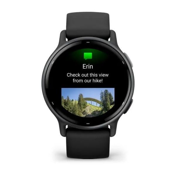 Смарт-годинник Garmin Vivoactive 5 Slate Aluminum Bezel with Black Case and Silicone Band (010-02862-10/50/5A) 612686 фото