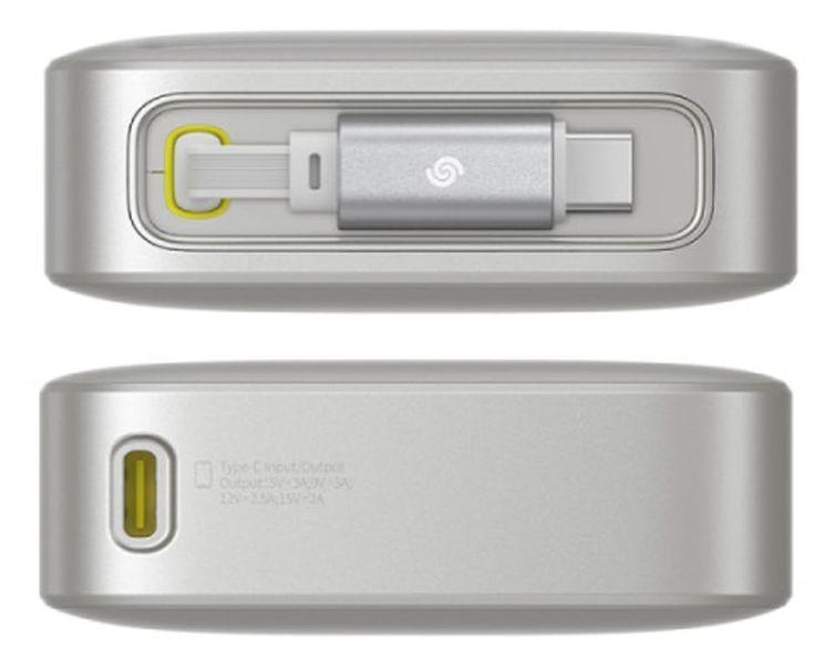 Внешний аккумулятор (павербанк) Baseus Free2Pull 20000mAh Lunar Gray (P10073700843-00) 613591 фото